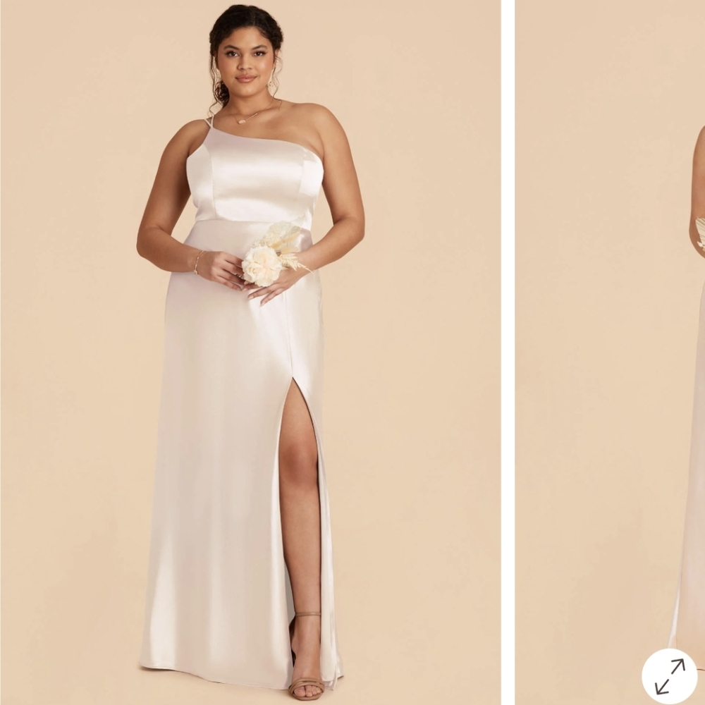 Birdy Grey Kensie Dress Shiny Satin Champagne- XL